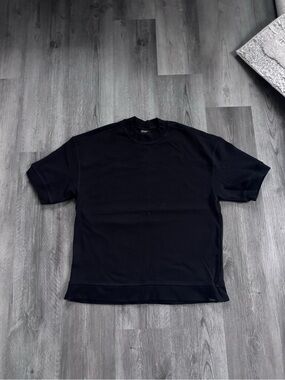 Men's Black Short-Sleeve Crewneck Tee - Premium Everyday Staple